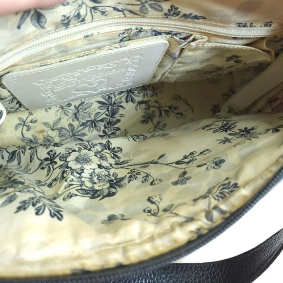 Britghton Rafia Woven Single Strap Handbag Brown Black - Picture 7 of 8